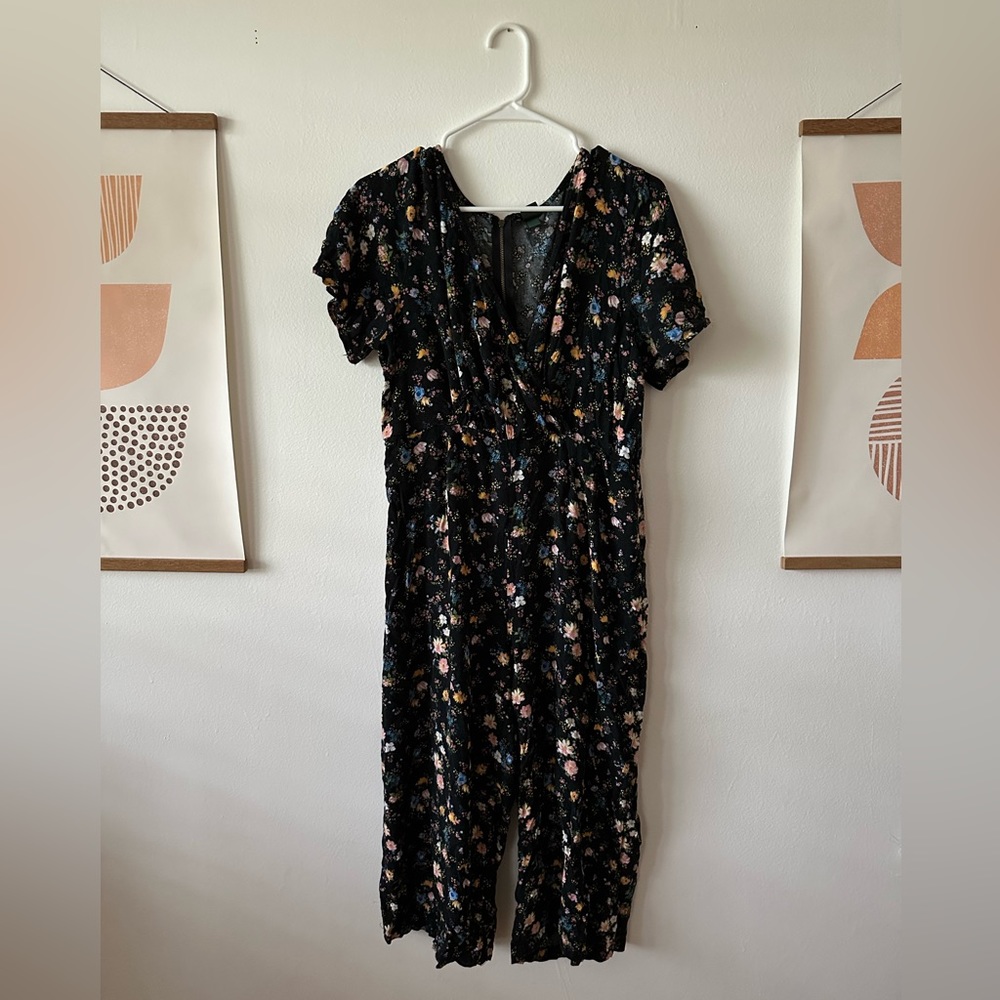 Black floral jumpsuit from Wild Fable Target size XL